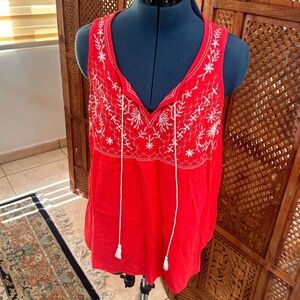 Red Womens Blouse